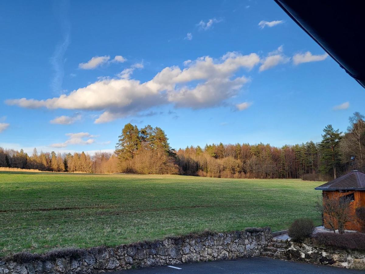 Pension Am Wald Goessweinstein Buitenkant foto