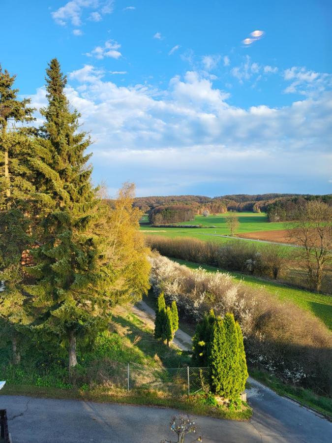 Pension Am Wald Goessweinstein Buitenkant foto